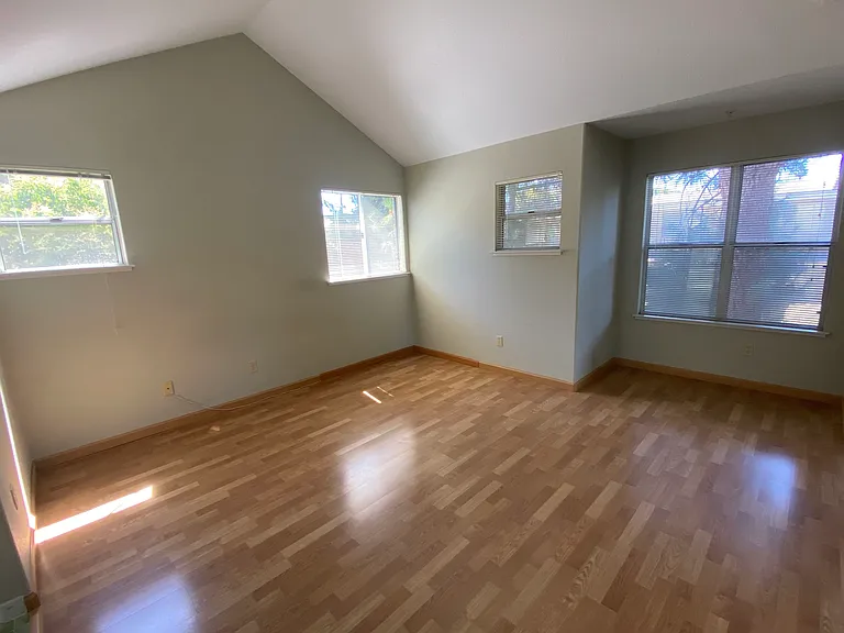 Large master bedroom with walk-in closet.