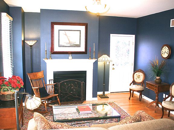Living Room With Fireplace