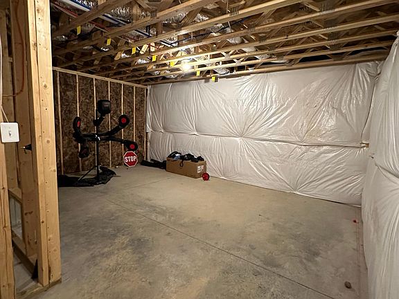 unfinished basement space