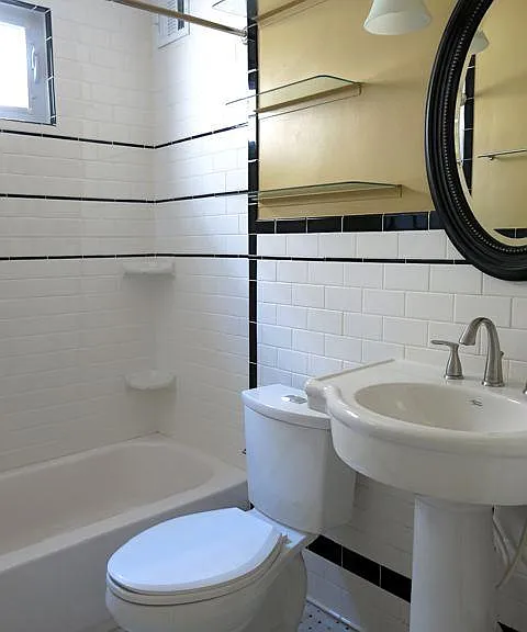 charming bathroom with pedestal sink