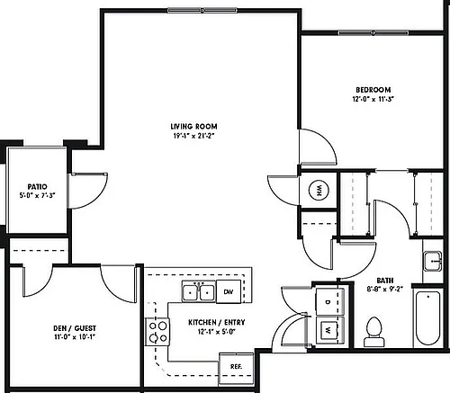 Floor plan The Redbud