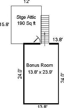 Bonus room floor plan