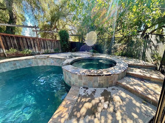 jacuzzi with waterfall