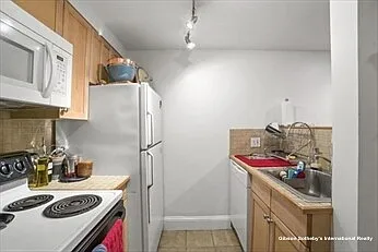 galley kitchen with pass through