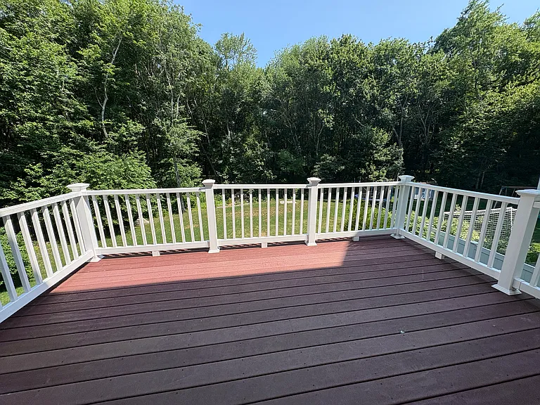 Deck off dining area