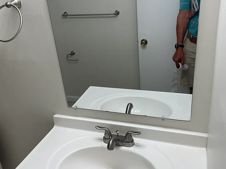 Bathroom sink.
