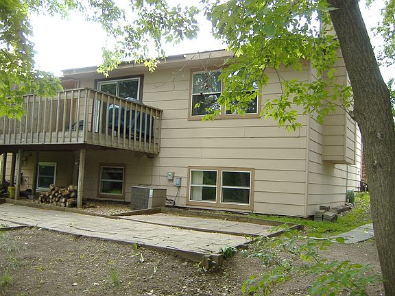 View of backside of home