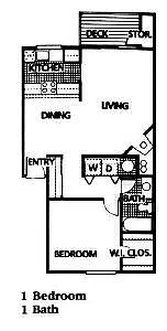 Floor plan 1 Bed 1 Bath