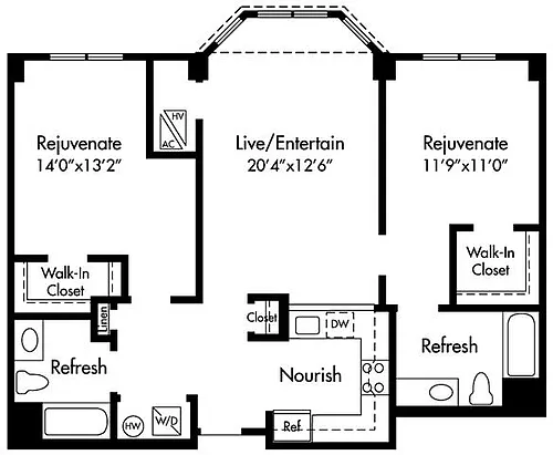 Floor plan D1