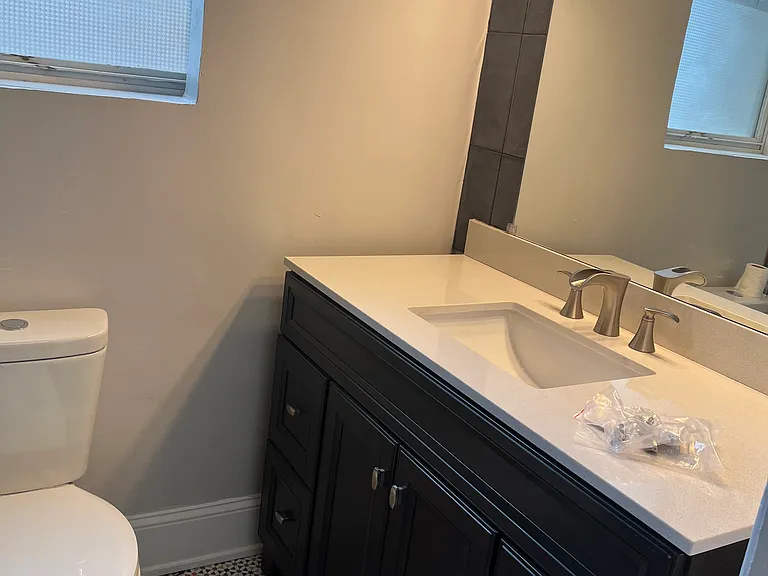 Bathroom vanity.