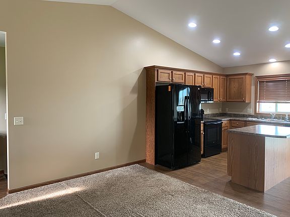Living room into kitchen