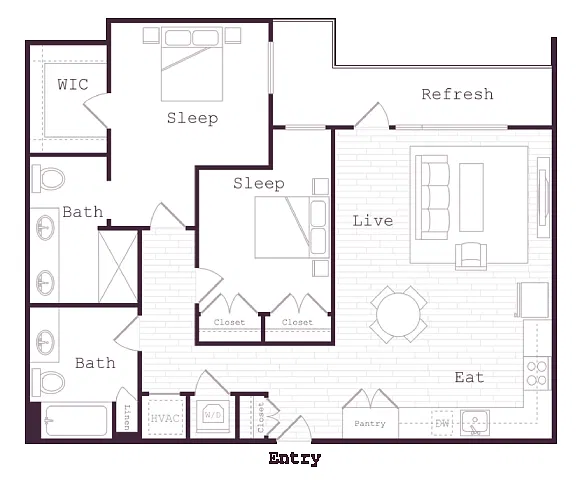 Floor plan B20B