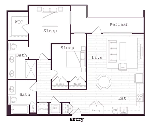 Floor plan INK Rex