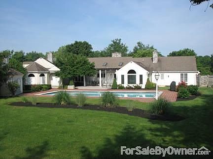 Rear of House with Pool, Deck & Pergola