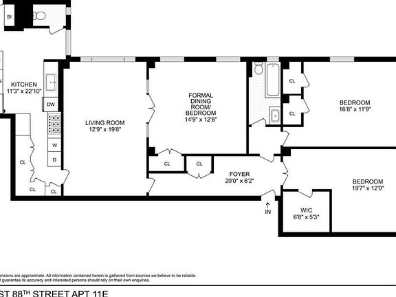 2nd image of 215 W 88th St APT 11E