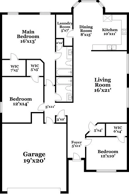 3 bed, 2.0 bath, 1640 sqft, $2,090 — Photo 2