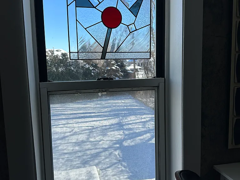 View of the yard from the Kitchen