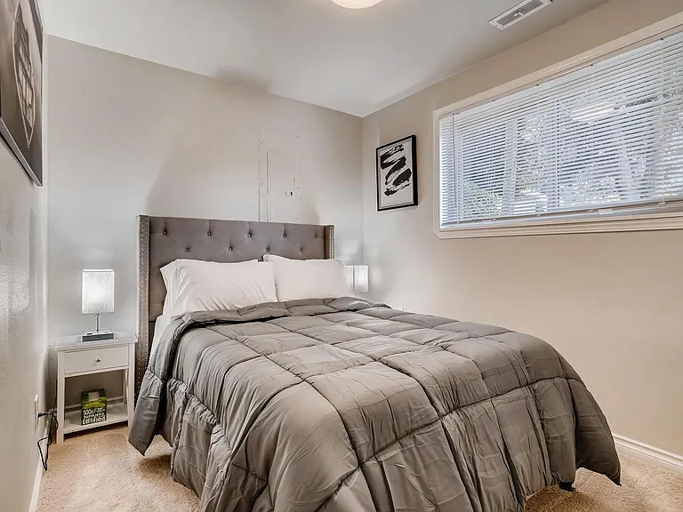 6th Bedroom downstairs with full size bed