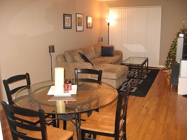 Dining and living areas.