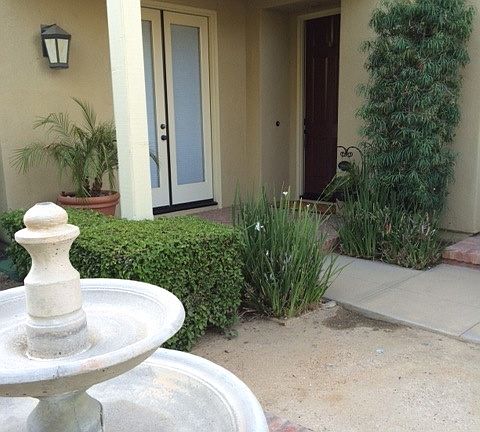 Courtyard Fountain and front foot