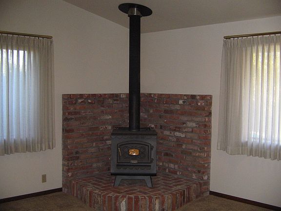 Wood Stove in Family Room