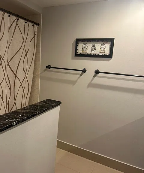 2nd bathroom with tub and shower