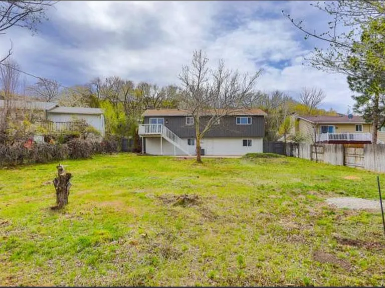 Big fenced in backyard