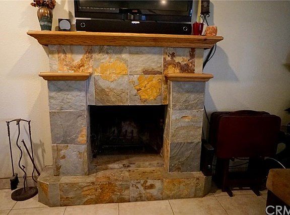Detail of fireplace