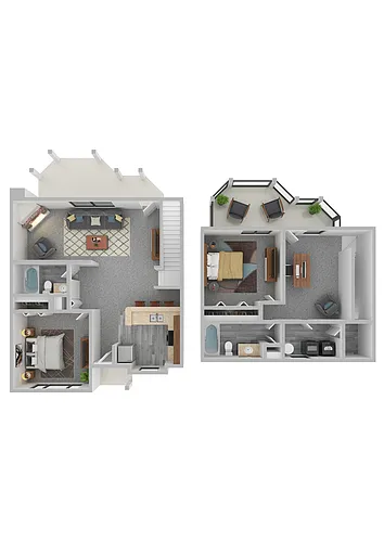 Floor plan Buckingham 2x2