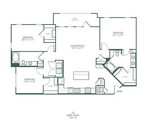 Floor plan C2