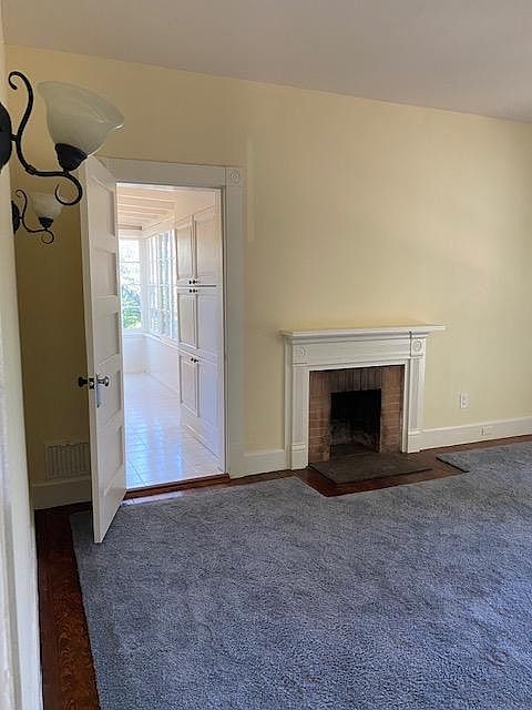 Side view of living room