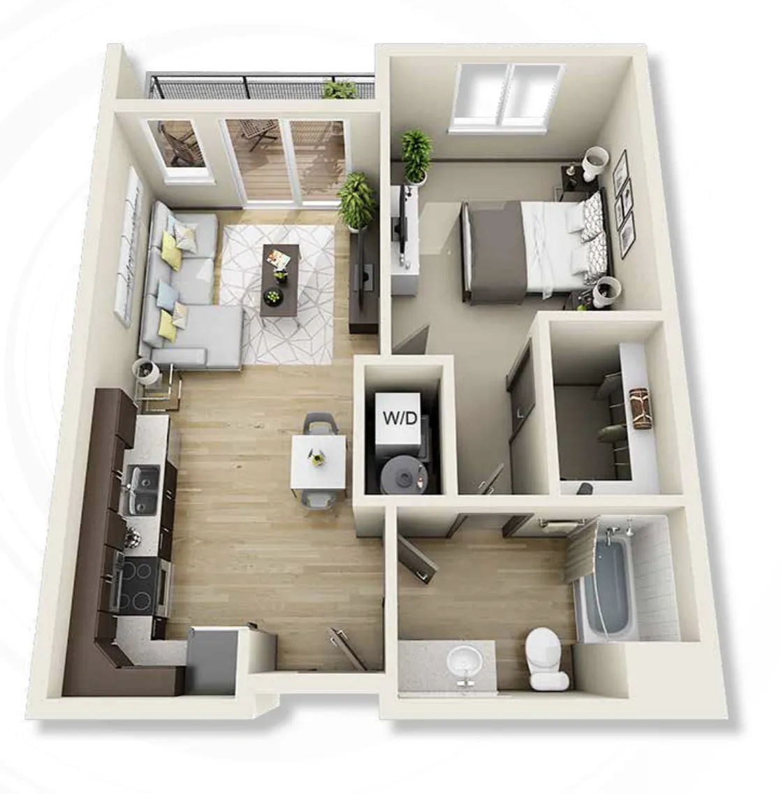 Floor plan 1B