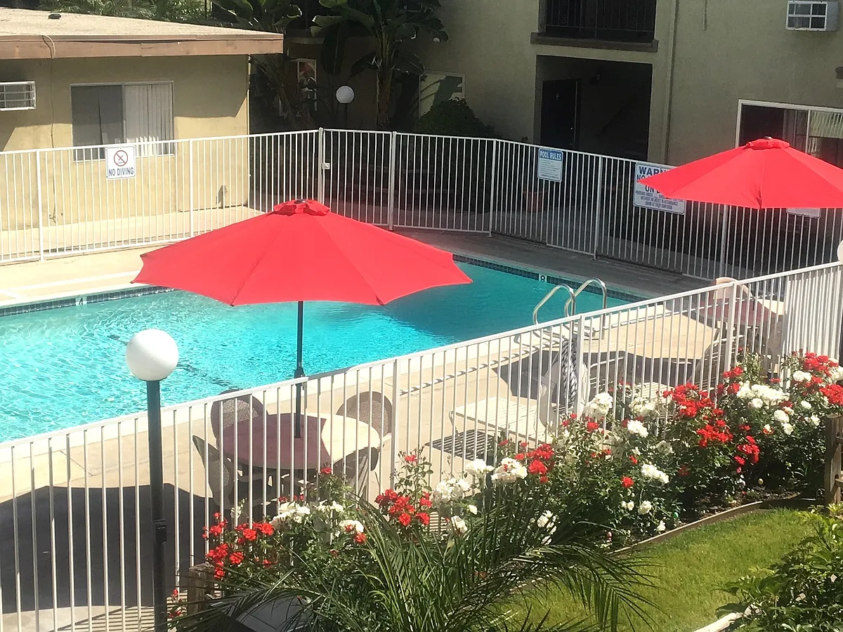 pool view on a beautiful summer day - Villa Monaco