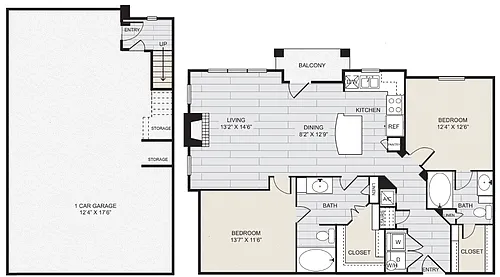 Floor plan B2 Garage