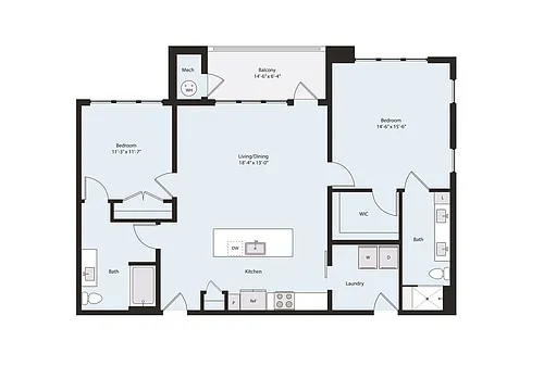 Floor plan B2-1A