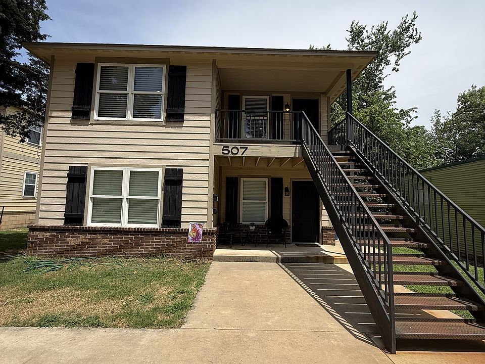 Front; upstairs unit
