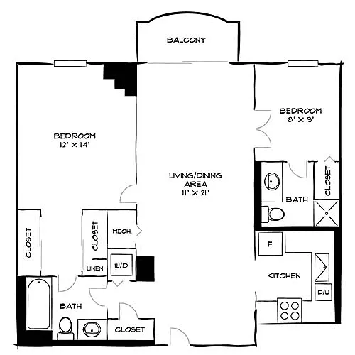 Floor plan Design 2A Premier