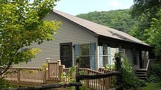Front of house from upper driveway