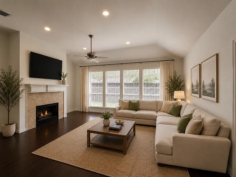 Virtually Decorated Living Room #2
