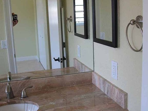 Graite counters in bathrooms