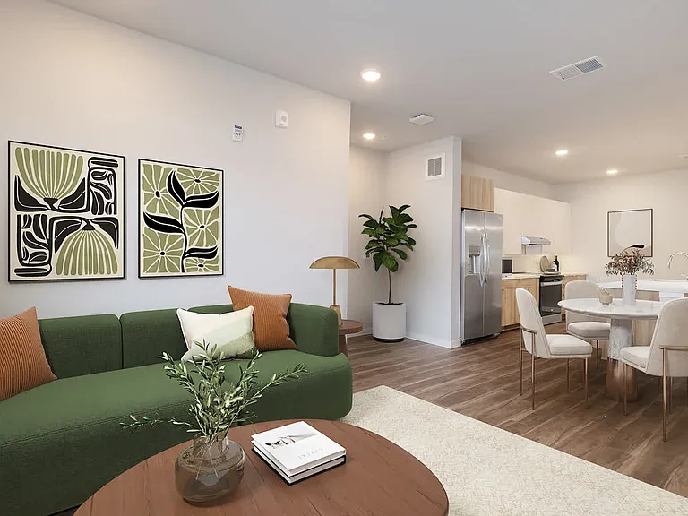 Living Room with Hard Surface Flooring