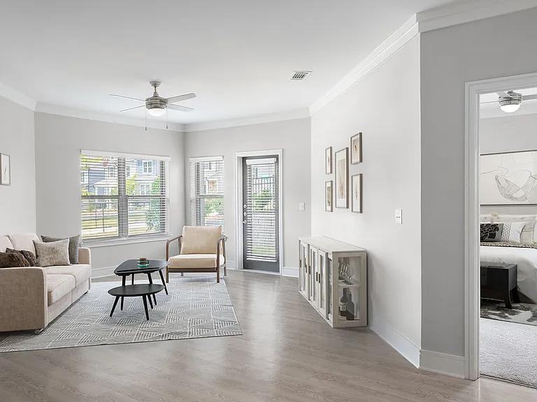 Large spacious living areas and private balconies or patios