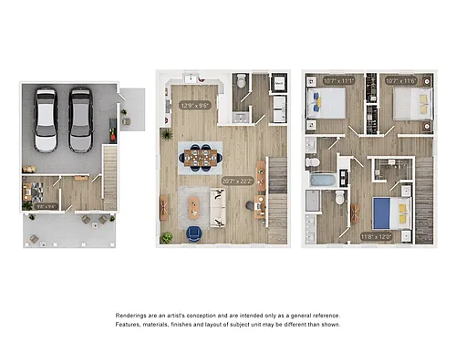 Floor plan Cottage C1 + Den