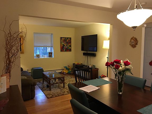 Dining room and living room