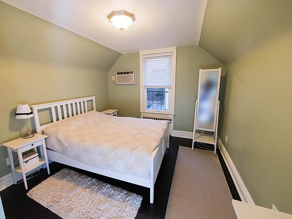 Bedroom - Bedroom has been updated to grey color schema. Large closet to left