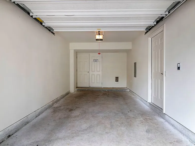 Attached garage interior