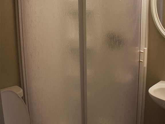 Fitness room bathroom