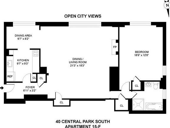 2nd image of 40 Central Park S #15F