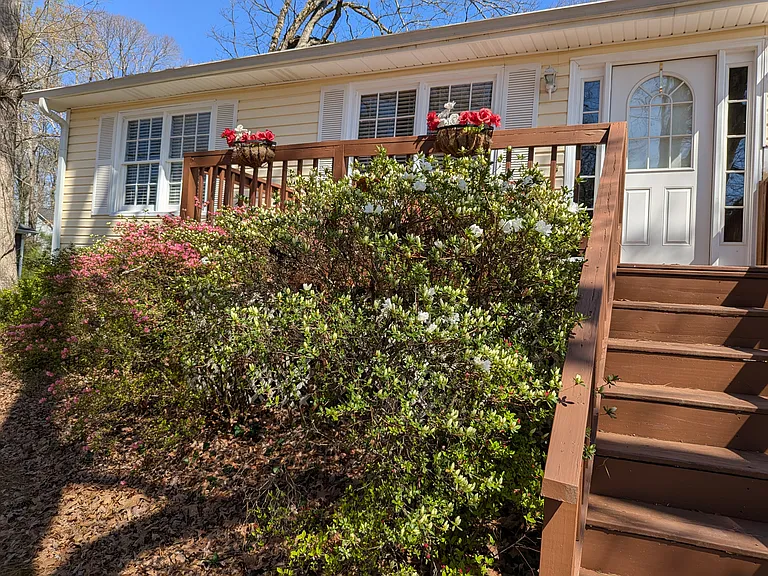 Front porch and house entrance