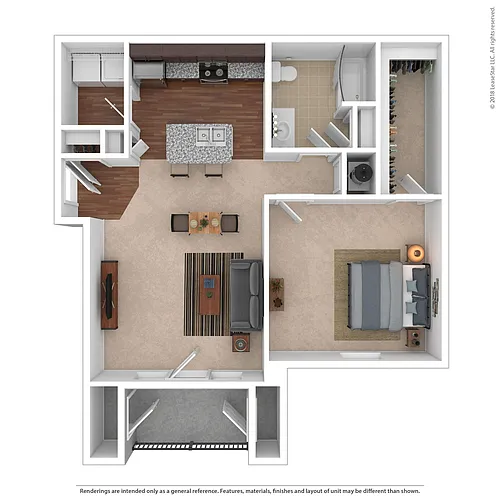 Floor plan One Bedroom Premier